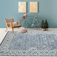 Multi Size Light Blue Gray Beige Color Hand Tufted Handmade Wool Modern & Contemporary Oriental Rug