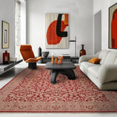 9x12 Rust, Beige, Color Hand Knotted Turkish Wool Antique Oriental Rug