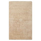 3x5 Tan, Beige, Color Hand Knotted Afghan Oushak Wool Transitional Oriental Rug