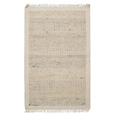 3x5 Ivory, Gray, Color Hand Woven Tribal Wool Modern Oriental Rug