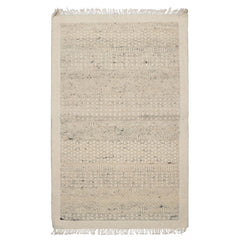 3x5 Ivory, Gray, Color Hand Woven Tribal Wool Modern Oriental Rug