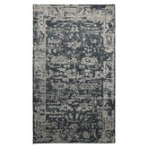 3x5 Blue, Slate, Gray Color Hand Knotted Tibetan Wool and Silk Contemporary Oriental Rug