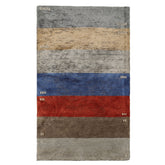 3x5 Gray, Blue, Teracotta Color Hand Knotted Tibetan Wool and Silk Modern Oriental Rug
