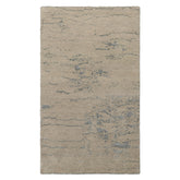 3x5 Gray, Tone on Tone Gray, Color Hand Knotted Tibetan Wool and Silk Modern & Contemporary Oriental Rug