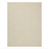 Multi Size Ivory Blue Slate Color Hand Loomed Berber Wool Contemporary Oriental Rug