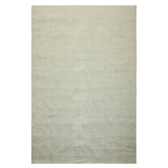 Multi Size Celadon Gray Color Hand Loomed Berber Wool Contemporary Oriental Rug