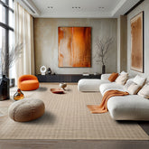 Multi Size Beige Ivory Taupe Color Hand Loomed Flatweave Wool Modern Oriental Rug