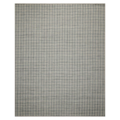 Multi Size Slate Ivory Color Hand Woven Flatweave Wool Modern Oriental Rug