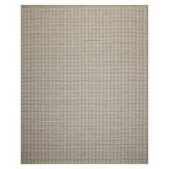 Multi Size Gray Ivory Color Hand Woven Flatweave Wool Modern Oriental Rug