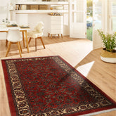 Burnt Orange 3'5''x6'3'' Bidjar Traditional 300 KPSI Plush Pile Hand Knotted Wool & Silk Oriental Area Rug