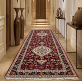 Maroon 2'8''x10'2'' Tabriz Runner Traditional 300 KPSI Hand Knotted Wool & Silk Oriental Area Rug