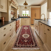 Burgundy 2'9''x9'6'' Tabriz Runner Traditional 300 KPSI Hand Knotted Wool & Silk Oriental Area Rug