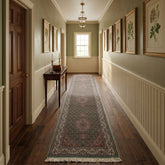 Green 2'9''x13 Tabriz Runner Traditional 300 KPSI Hand Knotted Wool & Silk Oriental Area Rug