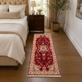 Fuschia 2'7''x6 Tabriz Traditional 300 KPSI Hand Knotted Wool & Silk Oriental Area Rug