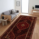 Rust 5x9'11'' Malayer Traditional Plush Pile Hand Knotted Wool Oriental Area Rug