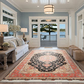 Black 8'3''x11'5'' Tabriz Traditional 500 KPSI Masterweaver Signed Avian Wool & Silk Hand Knotted Wool Oriental Area Rug