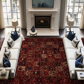 Red 10'8''x13'8'' Bakhtiari Traditional Hand Knotted Wool Oriental Area Rug