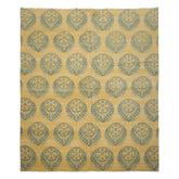 8x9 Light Gold, Mint, Blue Color Hand Knotted Tibetan Wool Transitional Oriental Rug