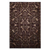6x9 Chocolate, Tan, Color Hand Knotted Tibetan New Zealand Wool Transitional Oriental Rug