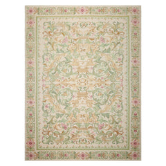9x12 Ivory, Sage, Brown Color Hand Woven Kilim Wool Traditional Oriental Rug