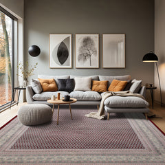 Maroon 8x10 Tabriz Traditional All-Over Hand Knotted New Zealand Wool Oriental Area Rug