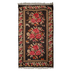 7x14 Brown, Tan, Beige Color Hand Woven Kilim Wool Traditional Oriental Rug