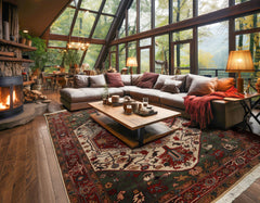 Ivory 8x10 Arts & Crafts Plush Pile Silky Sheen Super Soft Hand Knotted New Zealand Wool Oriental Area Rug