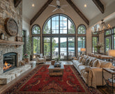 Rose Multi Size Sarouk Traditional Silky Sheen Hand Knotted New Zealand Wool Oriental Area Rug