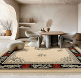 Ivory 6x9 Chinese Art Deco Traditional Plush Pile Velvety Soft Silky Sheen Greek Key Hand Knotted New Zealand Wool Oriental Area Rug