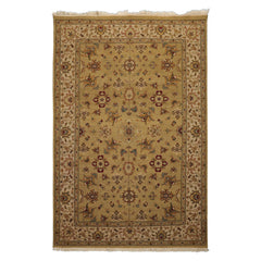 6x9 Khaki, Beige, Tan Color Hand Knotted Nourison Nourmak Wool Traditional Oriental Rug