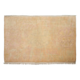 9x6 Beige, Peach, Rose Color Hand Knotted Tibetan New Zealand Wool Art Deco Oriental Rug