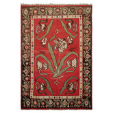 6x10 Raspberry, Rose, Ivory Color Hand Woven Kilim Wool Tribal Oriental Rug