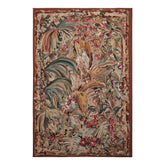 6x9 Ivory, Rose, Teal Color Hand Woven French Aubusson Tapestry Wool Traditional Oriental Rug