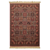 5x8 Rose, Aqua, Tan Color Machine Made New Zealand Wool Traditional Oriental Rug