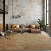 12x18 Beige, Rose, Tan Color Hand Knotted Aubusson Savonnerie Silk Traditional Oriental Rug