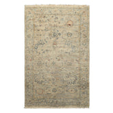 3x5 Gray, Beige, Slate Color Hand Knotted Distress Quality Oushak Wool Transitional Oriental Rug