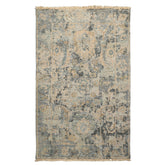3x5 Gray, Beige, Slate Color Hand Knotted Distress Quality Oushak Wool Transitional Oriental Rug
