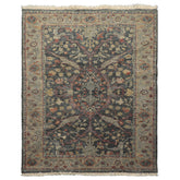 3x5 Slate, Gray, Rust Color Hand Knotted Oushak Wool Transitional Oriental Rug