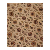 8x10 Tan, Brown, Red Color Hand Knotted All-Over 100% Wool Transitional Oriental Rug