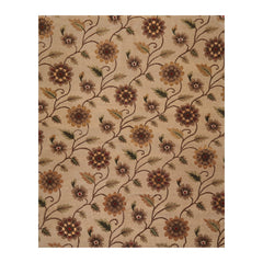 8x10 Tan, Brown, Red Color Hand Knotted All-Over 100% Wool Transitional Oriental Rug