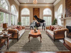 9x12 Beige, Brown, Color Hand Knotted Moroccan Wool Modern & Contemporary Oriental Rug