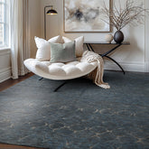 8x10 Gray, Denim, Color Hand Knotted Moroccan Wool Modern & Contemporary Oriental Rug