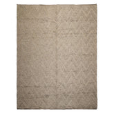 9x12 Tone on Tone Mocha, , Color Hand Knotted Tibetan Wool Modern & Contemporary Oriental Rug