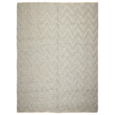 9x12 Tone on Tone Silver, Gray, Color Hand Knotted Tibetan Wool Modern & Contemporary Oriental Rug