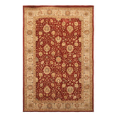 5x8 Burnt Orange, Ivory, Gold Color Hand Tufted Nourison Wool & Silk Traditional Oriental Rug