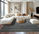 8x10 Blue, Multi, Color Hand Knotted Peshawar Wool Transitional Oriental Rug