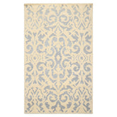 5x8 Ivory, Blue, Color Hand Tufted Handmade Wool Transitional Oriental Rug