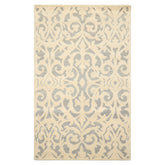 5x8 Ivory, Celadon, Color Hand Tufted Handmade Wool Transitional Oriental Rug