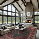 8x10 Emerald, Pink, Ivory Color Hand Knotted Tabriz Wool Traditional Oriental Rug