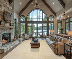 10x14 Ivory with slight gray texture, , Color Hand Knotted Tibetan 100% Pure Silk Contemporary Oriental Rug